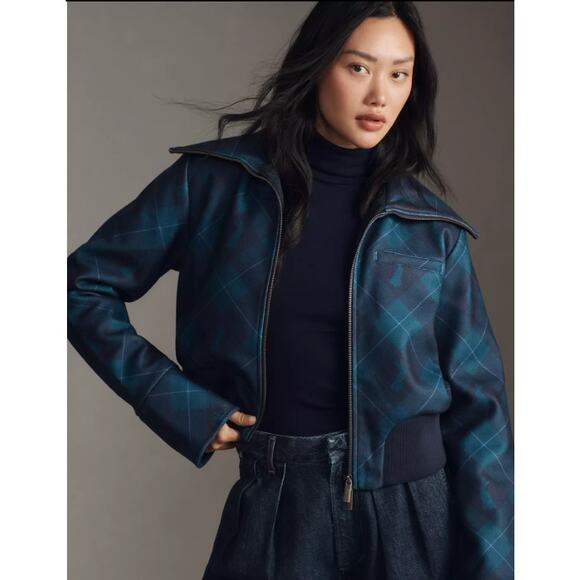 Maeve Shrunken Bomber Jacket - Picture 2 of 11